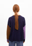 TRICOLOR PUFF SLEEVE SWEATER