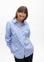 STRIPED SHIRT WITH RHINESTONES