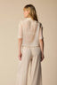 SHORT SLEEVE SHEER DESIGNER BLOUSE - BLOUSE LOSILLE