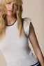 CHIC CROCHET STYLE SLEEVELESS BLOUSE - SWEATER JOSE
