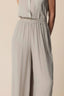 FLOWING GREY TROUSERS WITH PLEATED WAIST DETAILING - TROUSERS ICARO