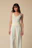 SIMPLE YET STUNNING SEMI-SHEER VEST TOP - TOP FINA