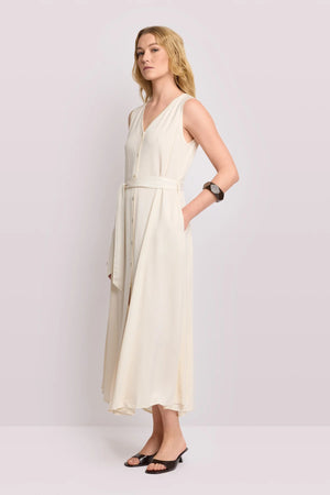 KOCCA CHIC FULL LENGTH BUTTON UP DRESS - DRESS LARGO