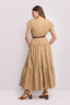 KOCCA MONOCOLOUR SECTIONED FULL LENGTH DRESS - DRESS MARINNA