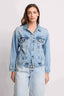 KOCCA SHORT DENIM LOOK JACKET - DENIM JACKET LIDURINA