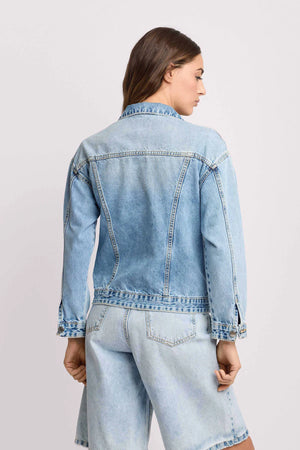 KOCCA SHORT DENIM LOOK JACKET - DENIM JACKET LIDURINA