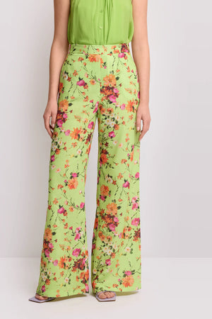 KOCCA SUMMER FUN FLORAL LONG TROUSERS - TROUSERS DEVDAS