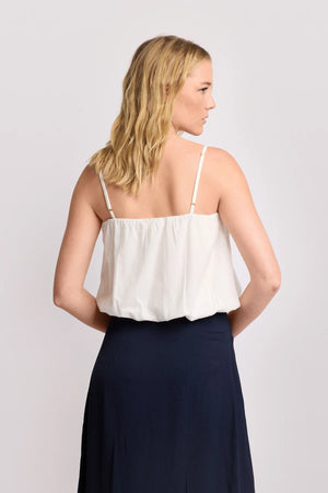 KOCCA FLOWING CROPPED VEST STYLE TOP - TOP LIBERA