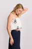 KOCCA FLOWING CROPPED VEST STYLE TOP - TOP LIBERA