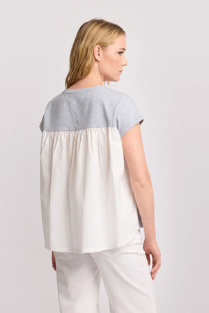 KOCCA STYLISH TWIN COLOUR T-SHIRT TOP - T-SHIRT FELICISSIMA