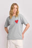 KOCCA CHIC ROUND NECK LOVE T-SHIRT - T-SHIRT IRINO