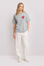 KOCCA CHIC ROUND NECK LOVE T-SHIRT - T-SHIRT IRINO