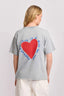 KOCCA CHIC ROUND NECK LOVE T-SHIRT - T-SHIRT IRINO