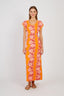 LONG PARASOL PRINT DRESS