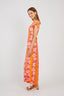 LONG PARASOL PRINT DRESS
