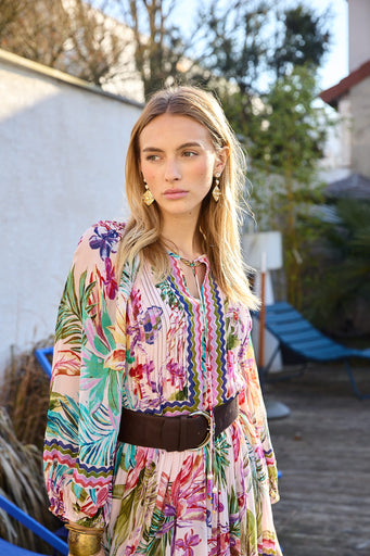 PERTHUIS PRINTED LONG DRESS