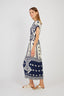 WOODPECKER PRINTED LONG JERSEY DRESS