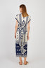 WOODPECKER PRINTED LONG JERSEY DRESS
