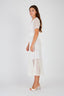 XARENI OPENWORK KNIT MIDI DRESS