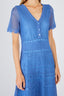 XARENI OPENWORK KNIT MIDI DRESS