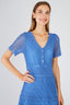 XARENI OPENWORK KNIT MIDI DRESS