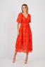 CALYPSO PLAIN LACE LONG DRESS
