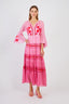 CARACAS LONG EMBROIDERED DRESS