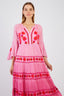 CARACAS LONG EMBROIDERED DRESS