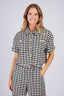 LADY'S SHORT CHECKED SHIRT