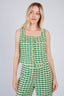 LAETICIA CHECKED SLEEVELESS TOP