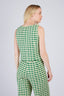 LAETICIA CHECKED SLEEVELESS TOP