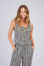LAETICIA CHECKED SLEEVELESS TOP