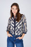 LIANE OPENWORK LACE BLOUSE