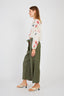 LOVELY PRINTED LONG-SLEEVED BLOUSE