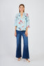 LOVELY PRINTED LONG-SLEEVED BLOUSE