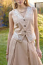 BABOU EMBROIDERED SLEEVELESS VEST