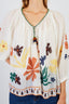 BEDFORD 3/4 SLEEVE EMBROIDERED BLOUSE