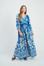 DERHY MAHEE PRINTED LONG DRESS