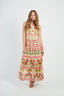 DERHY MELIKE PRINTED MAXI DRESS