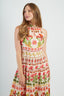 DERHY MELIKE PRINTED MAXI DRESS