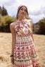 DERHY MELIKE PRINTED MAXI DRESS