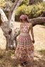 DERHY MELIKE PRINTED MAXI DRESS
