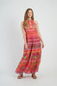 DERHY MELIKE PRINTED MAXI DRESS