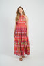 DERHY MELIKE PRINTED MAXI DRESS