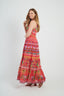 DERHY MELIKE PRINTED MAXI DRESS