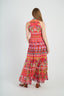 DERHY MELIKE PRINTED MAXI DRESS