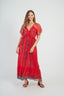 DERHY MIREILLE PRINTED LONG DRESS