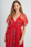 DERHY MIREILLE PRINTED LONG DRESS