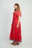 DERHY MIREILLE PRINTED LONG DRESS