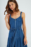 DERHY GILLY DENIM STRAPS DRESS